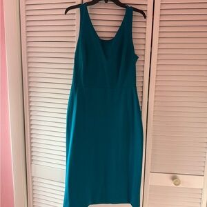 Betsey Johnson - Classic Teal Sleeveless Sheath Dress